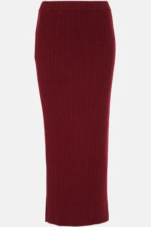 Jardin des Orangers Cashmere midi skirt