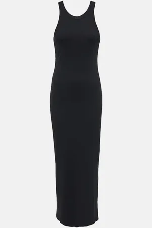 Totême Ribbed-knit cotton-blend jersey midi dress