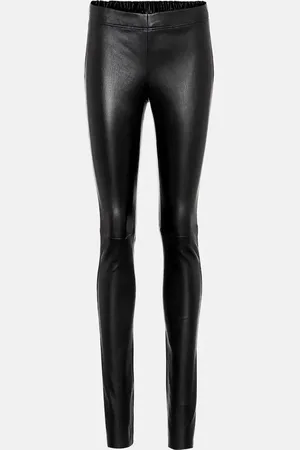 Joseph Mid-rise leather leggings