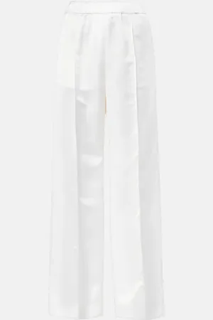 Jil Sander High-rise satin wide-leg pants