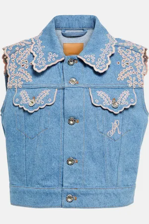 Paco rabanne Embroidered denim vest