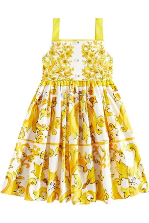 Dolce & Gabbana Majolica cotton poplin dress