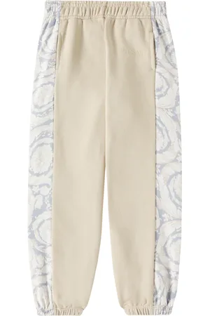 VERSACE Barocco paneled cotton sweatpants