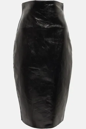 Rick Owens Denim midi skirt