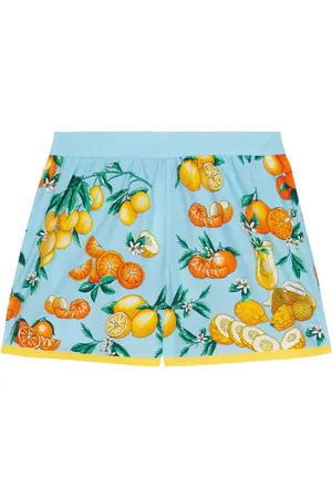 Dolce & Gabbana Printed cotton poplin shorts