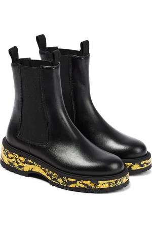VERSACE Stivalleto leather ankle boots