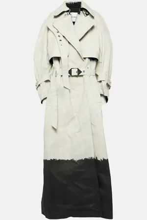 The Attico Coated denim trench coat