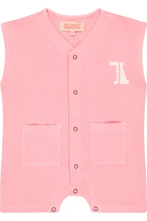 The Animals Observatory Baby Ape cotton playsuit
