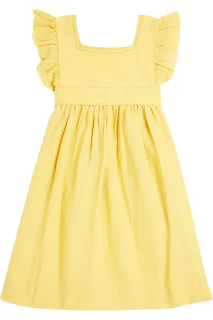 BONPOINT Cassiopee gathered cotton dress