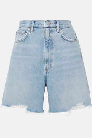 AGOLDE Stella high-rise denim shorts