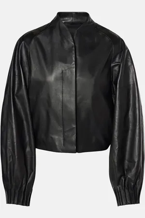 Fforme Aram cropped leather jacket