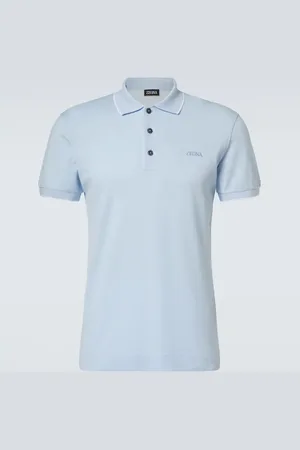 Ermenegildo Zegna Cotton-blend polo shirt