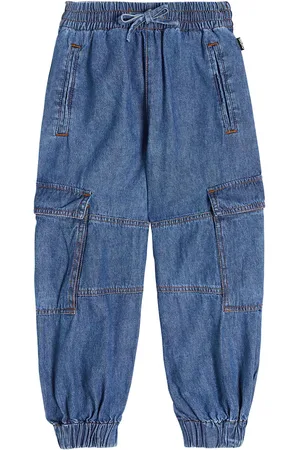 Molo Aliki chambray cargo jeans