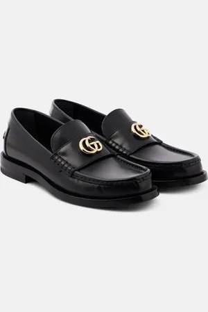 Gucci Double G leather loafers