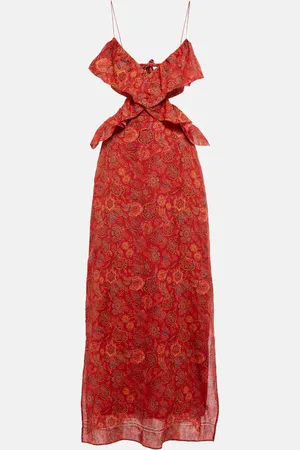 SIR Allegra floral ramie maxi dress