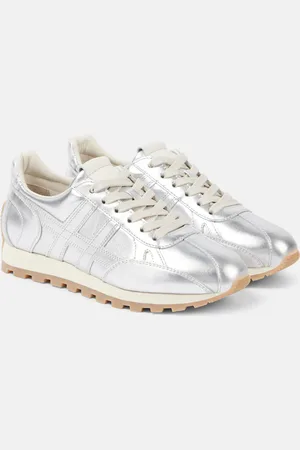Hogan 86er metallic leather sneakers