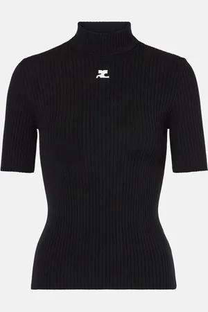 Courrèges Reedition ribbed-knit top