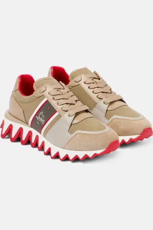 Christian Louboutin Nastroshark leather and canvas sneakers