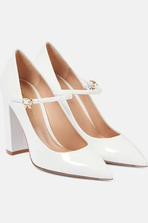 Gianvito Rossi 100 patent leather Mary Jane pumps