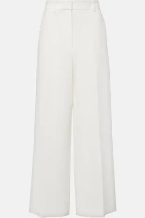 Khaite Bacall mid-rise wide-leg pants