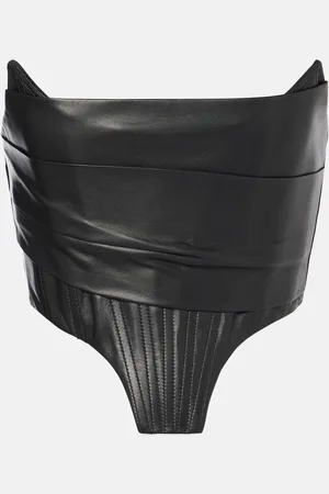 ALEX PERRY Leather corset