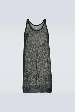Rick Owens Maglia virgin wool tank top