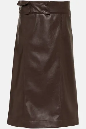 AYA MUSE Eyeria faux leather midi skirt