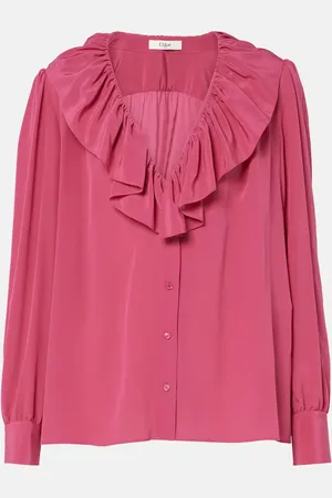 Chloé Ruffled silk blouse