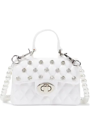 MONNALISA Faux pearl-embellished backpack