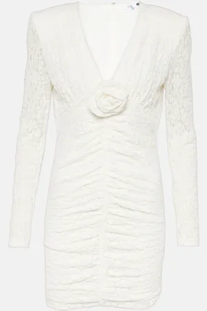 ROTATE Bridal floral-appliquÃ© lace minidress