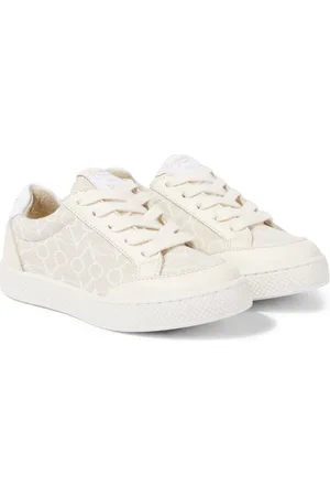 BONPOINT Cameron leather-trimmed canvas sneakers