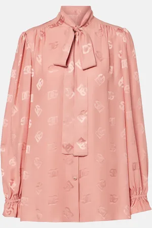 Dolce & Gabbana DG silk satin blouse