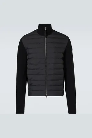 Moncler Down-paneled wool and cashmere jacket