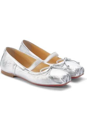 Christian Louboutin Baballet metallic leather ballet flats