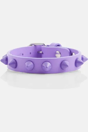 Christian Louboutin Loubilink embellished leather bracelet