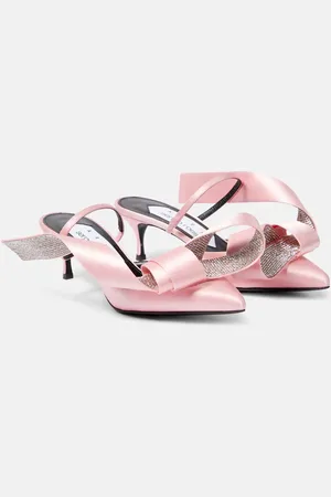 AREA X Sergio Rossi Marquise crystal-embellished mules