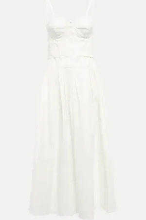 Proenza Schouler Cotton-blend midi dress