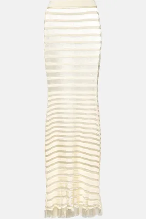 Tom Ford Fringed knit maxi skirt