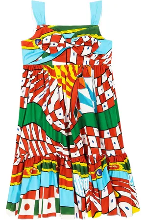 Dolce & Gabbana Carretto cotton poplin dress