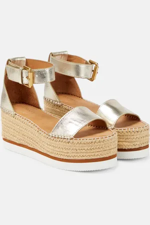 See by Chloé Glyn leather platform espadrille sandals