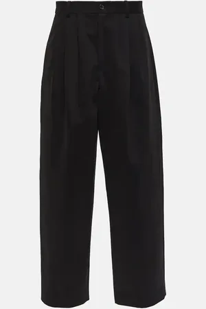 The Row Rufos cotton and wool wide-leg pants