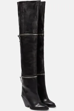 Isabel Marant Lelodie leather over the knee boots