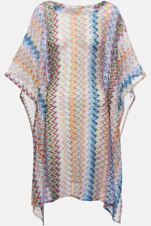 Missoni Metallic knit beach cover-up