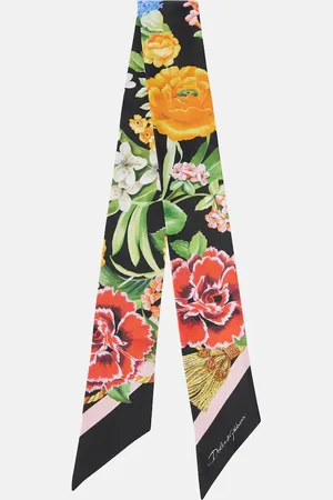 Dolce & Gabbana Floral silk twill scarf