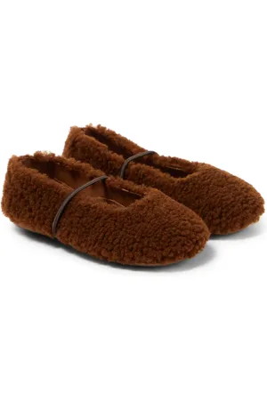 PèPè Shearling ballet flats