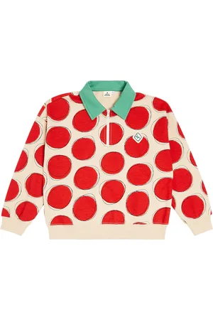 Jelly Mallow Dot cotton polo shirt