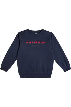 Balmain Logo cotton jersey sweatshirt