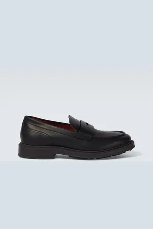 Loro Piana Travis leather penny loafers
