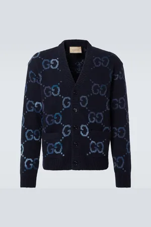 Gucci GG intarsia wool-blend cardigan