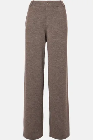 AYA MUSE Wool-blend straight pants